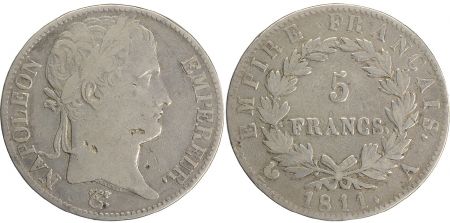 France 5 Francs Napoléon I - 1811 A