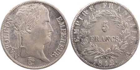 France 5 Francs Napoléon I - 1812 A