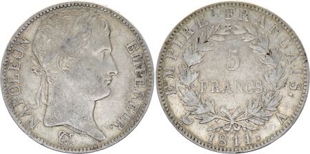 France 5 Francs Napoléon Ier TL - 1808 à 1814