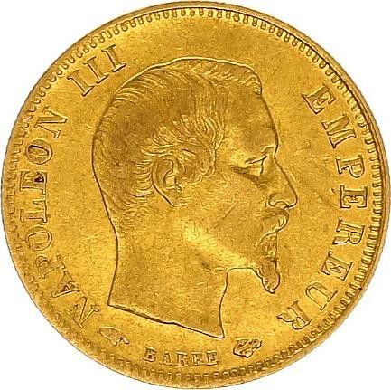 France 5 Francs Napoléon III - Tête nue 1859 A