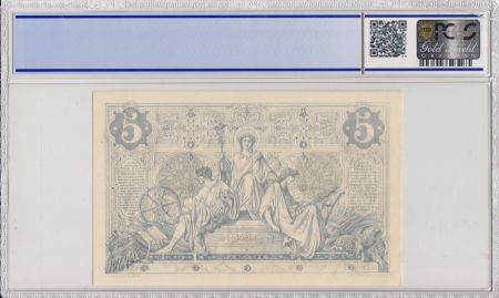 France 5 Francs Noir - Nov 1873 - PCGS 62