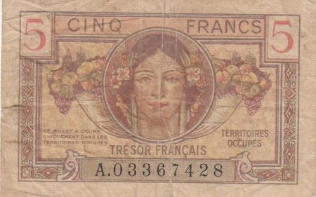 France 5 Francs Portrait de femme - 1947
