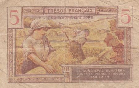 France 5 Francs Portrait de femme - 1947