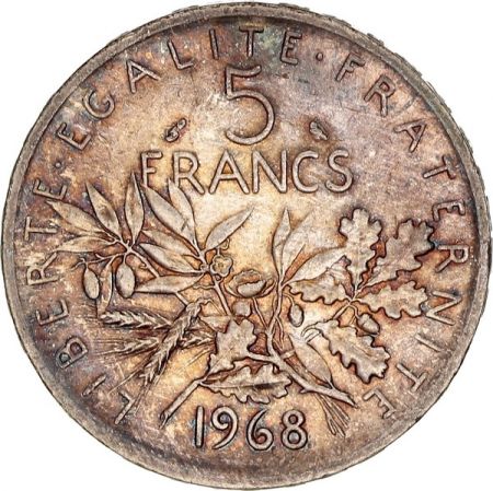 France 5 Francs Semeuse - 1968