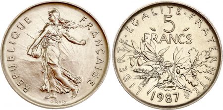 France 5 Francs Semeuse - 1987