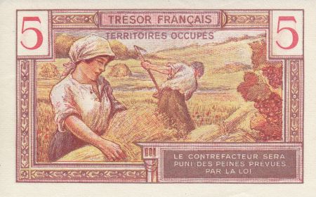 France 5 Francs Trésor Francais - Portrait de femme - 1947 A 01833452