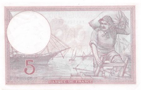 France 5 Francs Violet 05-12-1940 Série D.67090 - SPL