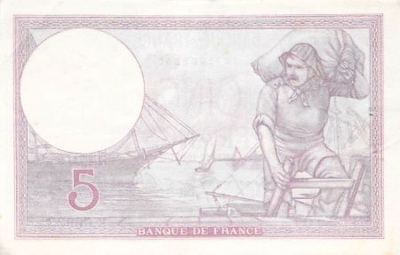 France 5 Francs Violet 05-12-1940 Série K.66933 - TTB+