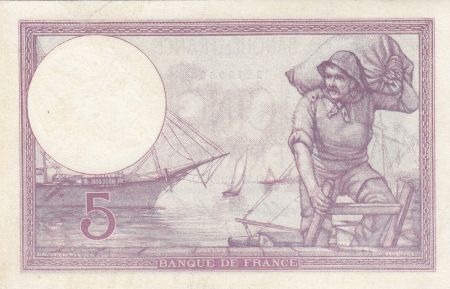 France 5 Francs Violet 19-02-1918 Série p.872 - TTB