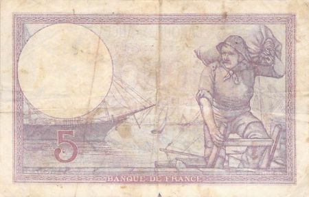 France 5 Francs Violet 20-04-1933 Série A.54686 - TB+