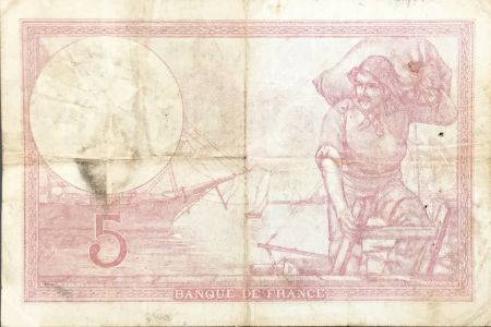 France 5 Francs Violet 21-09-1939 Série D.62798 - TB