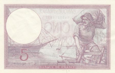 France 5 Francs Violet 22-06-1933 - Série E.56292 - Neuf