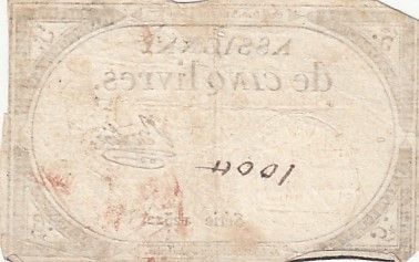 France 5 Livres - 10 Brumaire An II (31.10.1793) - Sign. Berlioz - Série 12522
