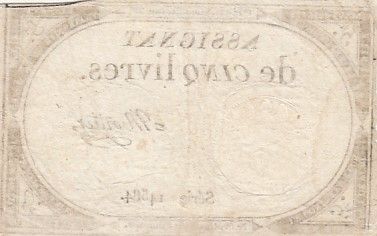 France 5 Livres - 10 Brumaire An II (31.10.1793) - Sign. Mortier - Série 14584