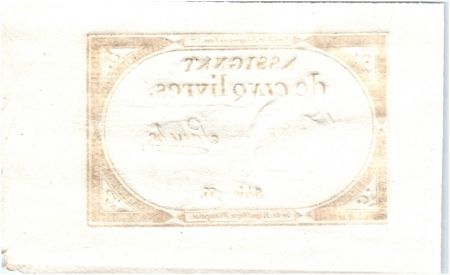 France 5 Livres 10 Brumaire An II (31-0-1793) - Sign. Sanche