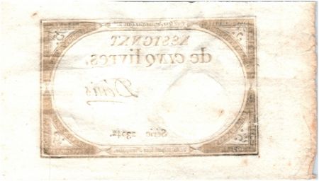 France 5 Livres 10 Brumaire An II (31-10-1793) - Sign. Denis