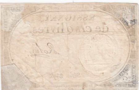 France 5 Livres 10 Brumaire An II (31-10-1793) - Sign. Rolin - Série 8696