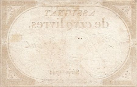 France 5 Livres 10 Brumaire An II (31.10.1793) - Sign. Brout