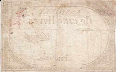 France 5 Livres 10 Brumaire An II (31.10.1793) - Sign. Davion