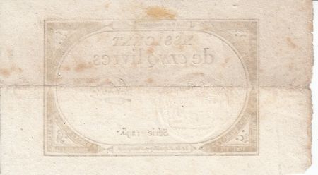 France 5 Livres 10 Brumaire An II (31.10.1793) - Sign. Labrosse
