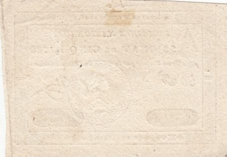 France 5 Livres Louis XVI 01-11-1791 - Série 58 F