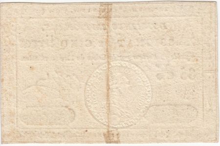 France 5 Livres Timbre sec Louis XVI - 01-11-1791 - Série 85 K