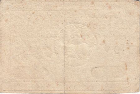 France 5 Livres Timbre sec Louis XVI - 28-09-1791 - Série 39 G