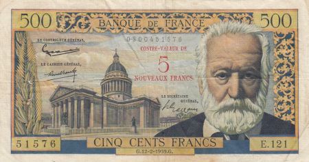 France 5 NF sur 500 Francs Victor Hugo - 1959 Série E.121