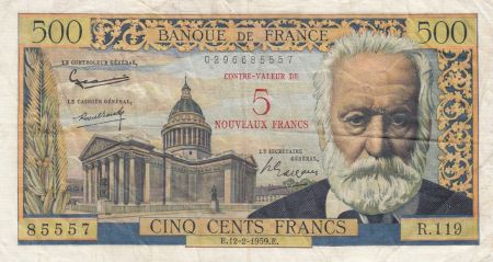 France 5 NF sur 500 Francs Victor Hugo - 1959 Série R.119