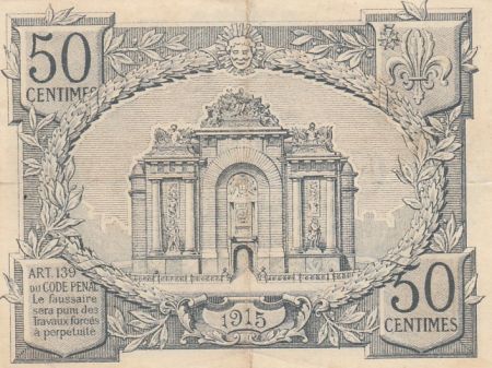 France 50 centimes - Banque de Lille - Dép.59 - 2ème série