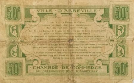 France 50 Centimes - Chambre de Commerce d\'Abbeville - PTB