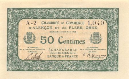 France 50 Centimes - Chambre de Commerce d\'Alençon et Flers - SUP