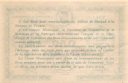 France 50 Centimes - Chambre de Commerce d\'Elbeuf  - SUP