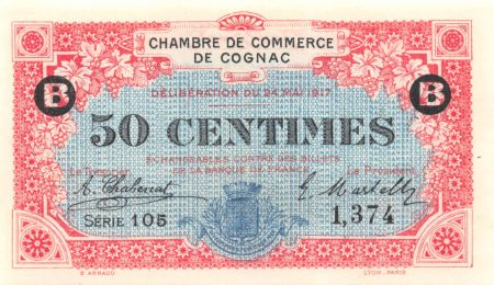 France 50 Centimes - Chambre de Commerce de Cognac 1917 - P.NEUF