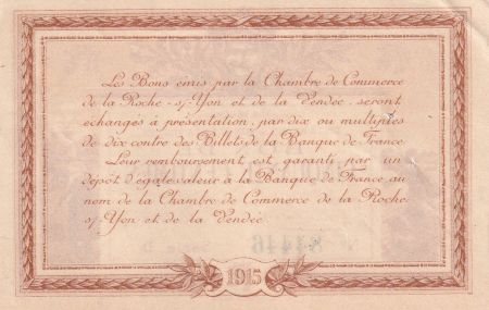 France 50 Centimes - Chambre de commerce de la Roche sur Yon & de la Vendée - Série D - P.65-14