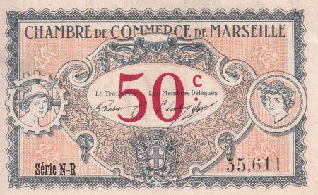 France 50 Centimes - Chambre de commerce de Marseille - 1917 - Série N-R - P.79-67