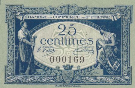 France 50 Centimes - Chambre de Commerce de Saint-Etienne 1921 - SUP+