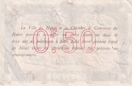 France 50 Centimes - Chambre de commerce du Havre - 1917 - P.68-17
