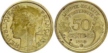 France 50 Centimes - Morlon - 1939 B Bruxelles
