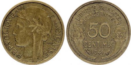 France 50 Centimes - Type Morlon - France 1941 (UN)