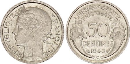 France 50 Centimes, Morlon - 1945 - C - Castelsarrasin