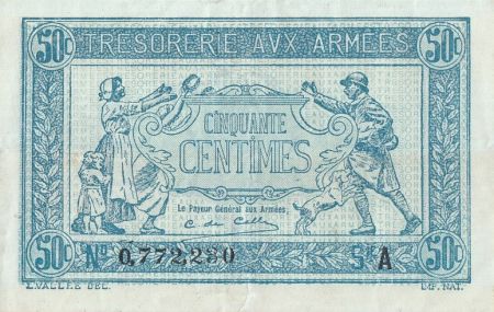 France 50 Centimes  Trésorerie aux armées  - 1917 A 0.772.230