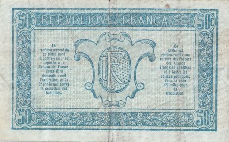 France 50 Centimes  Trésorerie aux armées  - 1917 C 0.650.520