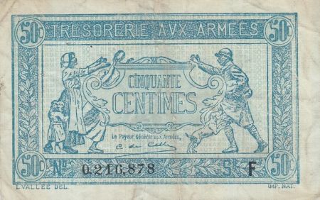 France 50 Centimes  Trésorerie aux armées  - 1917 F 0.216.878