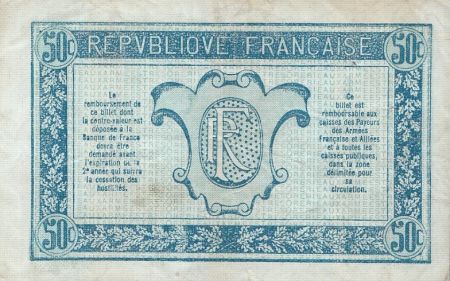France 50 Centimes  Trésorerie aux armées  - 1917 F 0.216.878