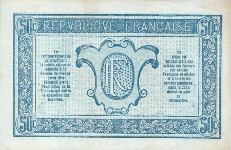 France 50 Centimes  Trésorerie aux armées  - 1917 Q 0.722.151