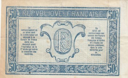 France 50 Centimes 1915 - Trésorerie aux armées - Série A