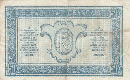 France 50 Centimes 1915 - Trésorerie aux armées - Série B