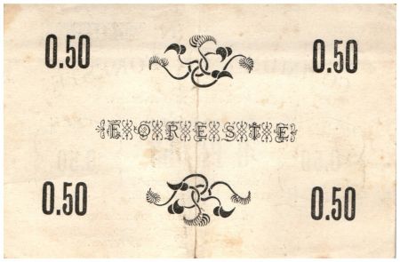 France 50 Centimes Foreste Commune - 15/04/1915