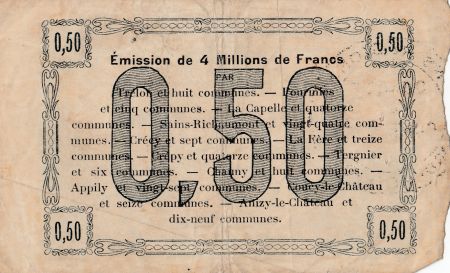 France 50 Centimes Fourmies - Cinquième série - 24/10/1915